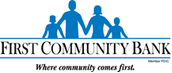 First Community Bank logo
